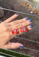 Michie Spiny Oyster Horse Rings - Horseshoe J & Co.
