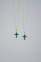 Miner Emerald Cross Necklace - Wooten's