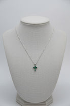 Miner Emerald Cross Necklace - Wooten's