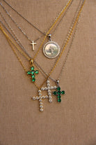Miner Emerald Cross Necklace - Wooten's