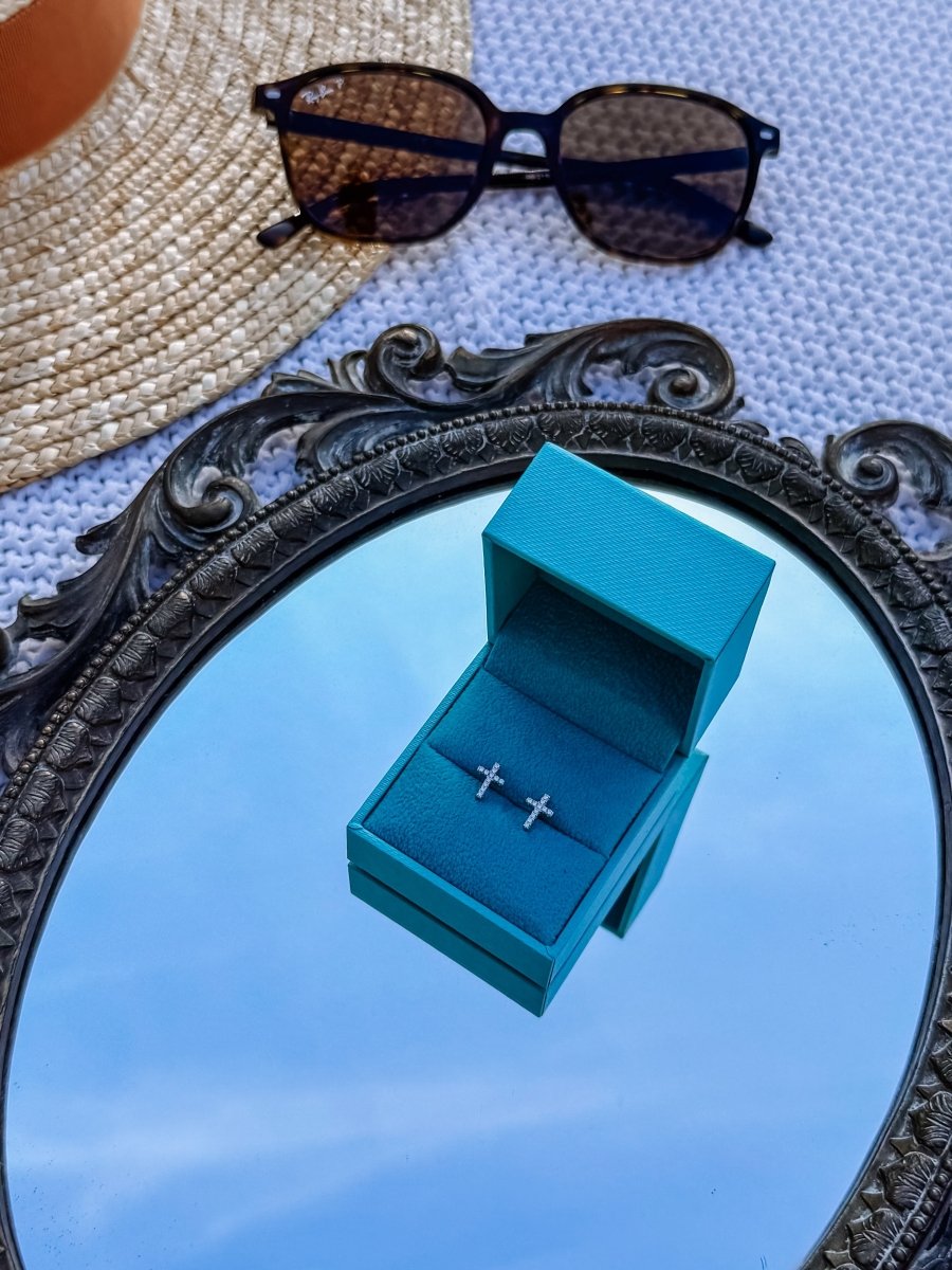 Molt Tiny Cross Studs - Wooten's