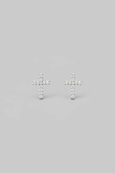 Molt Tiny Cross Studs - Wooten's