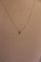 Mona Plain Cross Necklace - Small - Horseshoe J & Co.
