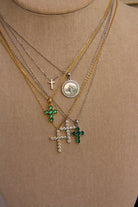 Mona Plain Cross Necklace - Small - Horseshoe J & Co.