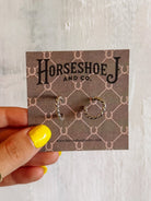 Moose Silver Hoops - Horseshoe J & Co.