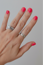 Worland Silver Dotted Ring Band - Wooten's