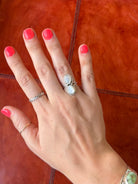 Moskee 2 Stone Moonstone Ring - Horseshoe J & Co.