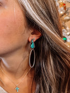 Mudsill Turquoise Hoop Earrings - Wooten's