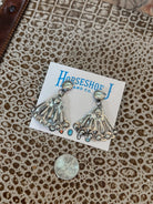 Muleshoe Silver Dangle Earrings - Horseshoe J & Co.