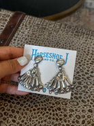 Muleshoe Silver Dangle Earrings - Horseshoe J & Co.