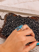 Nazarine Turquoise Naja Ring - Horseshoe J & Co.