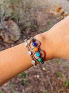 Newbern Multi - Stone Cuff Bracelet - Horseshoe J & Co.