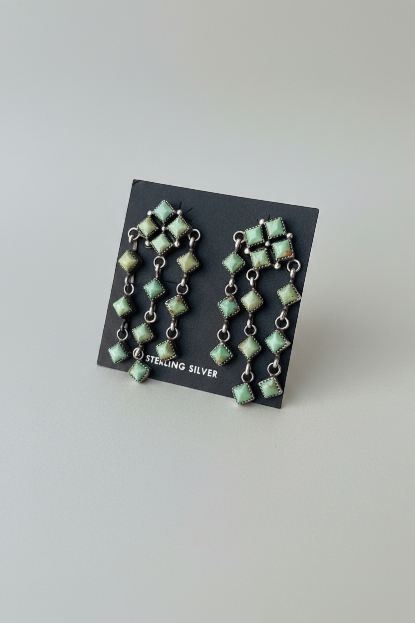Newton Waterfall Turquoise Earrings - Wooten's