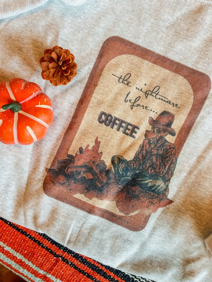 Nightmare Before Coffee Crewneck Sweatshirt - sweatshirt - Wooten's