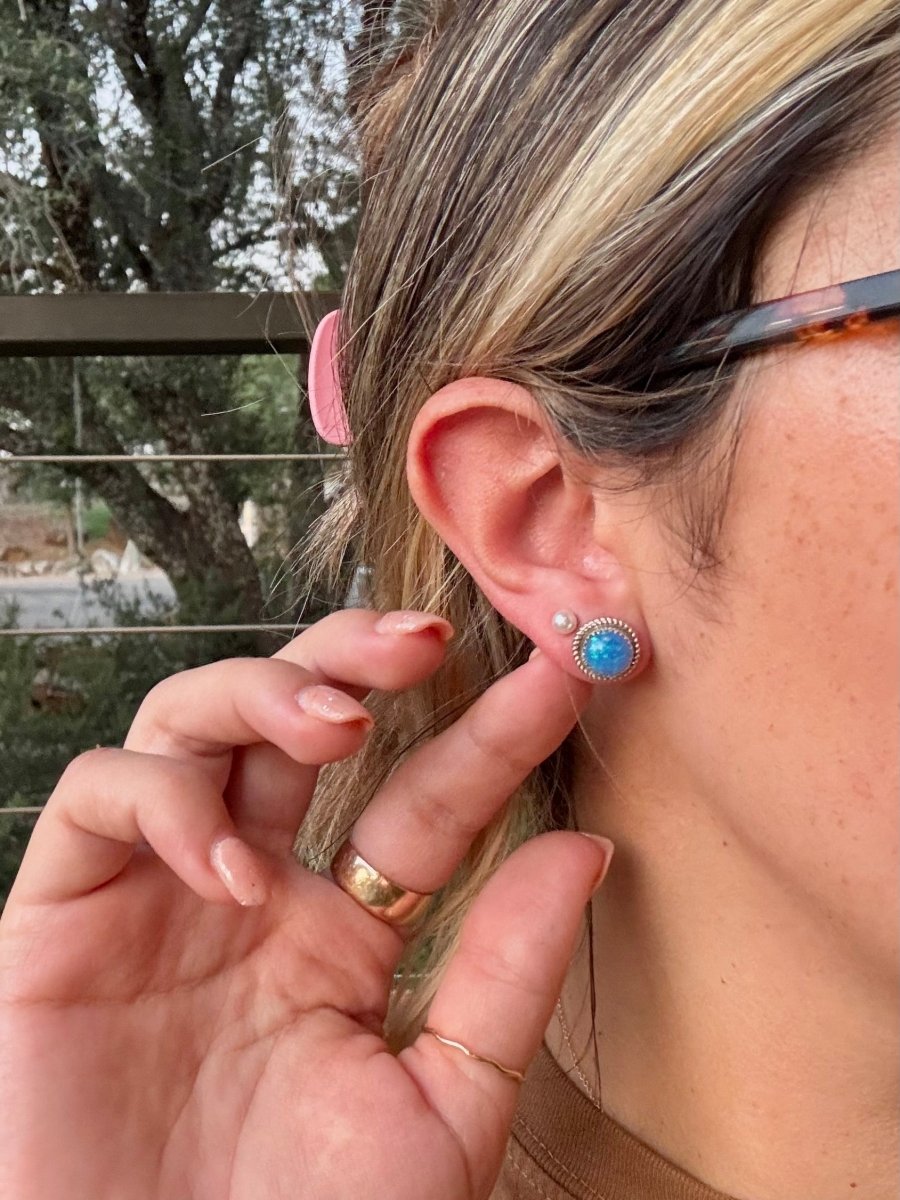 Nitota Blue Opal Earrings - Wooten's