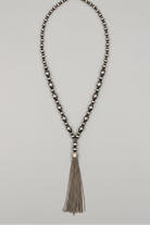 Norris Silver Pearl Tassel Necklace - Wooten's