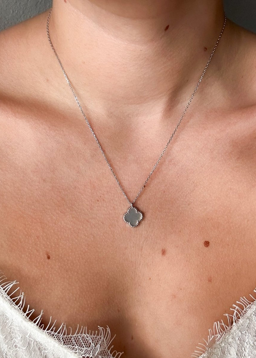 Nye Mother of Pearl Clover Necklace - Wooten's