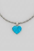 Obion Turquoise Heart Necklace Pendant - Wooten's