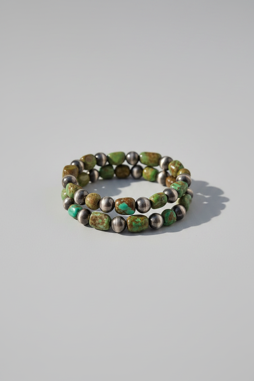 Odessa Turquoise Stretch Bracelet - Wooten's
