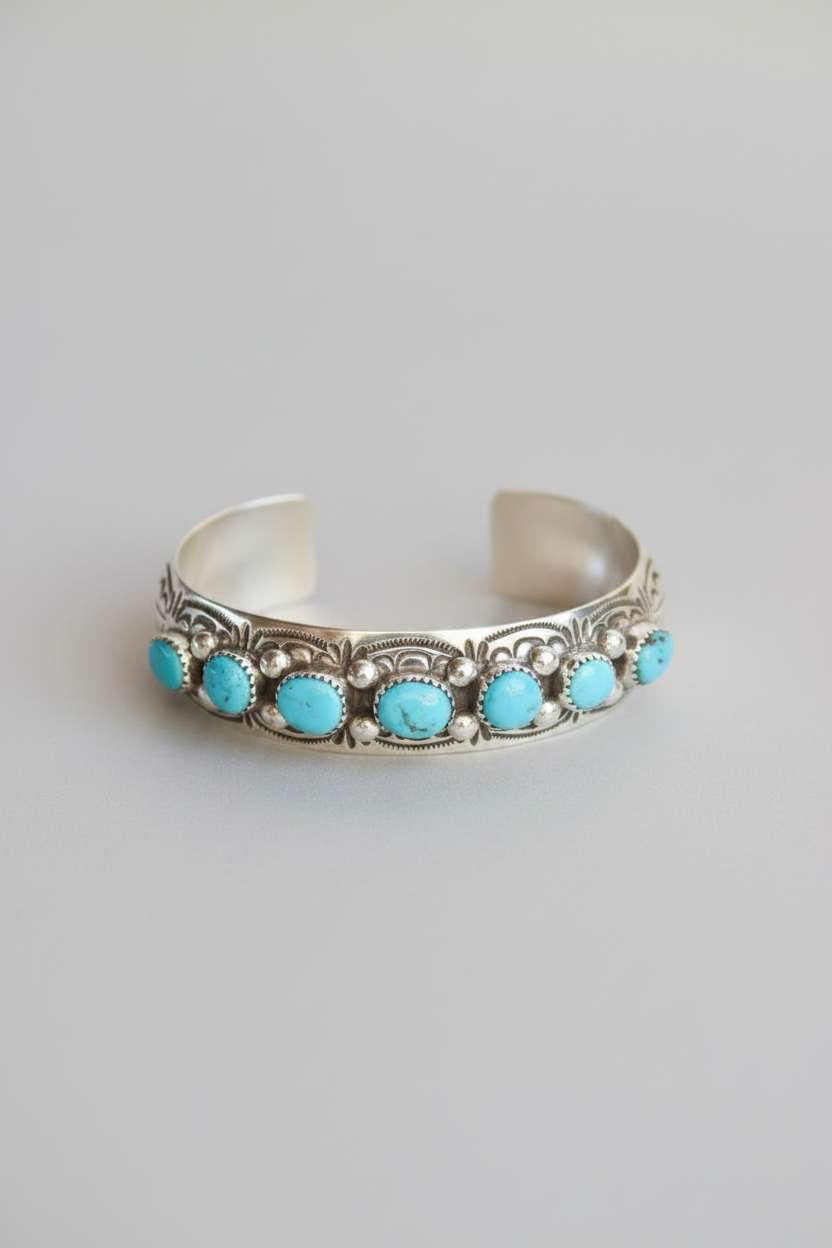 Opheim Turquoise Cuff Bracelet - Wooten's