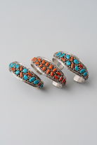 Panhandle Coral/Turquoise Cuff Bracelet - Wooten's