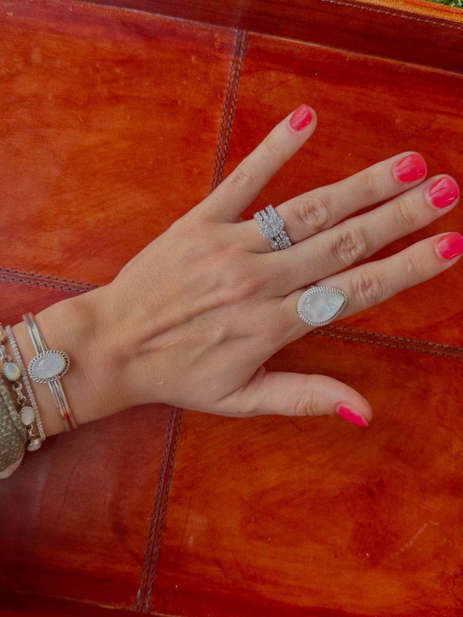 Parshall Moonstone Ring - Horseshoe J & Co.
