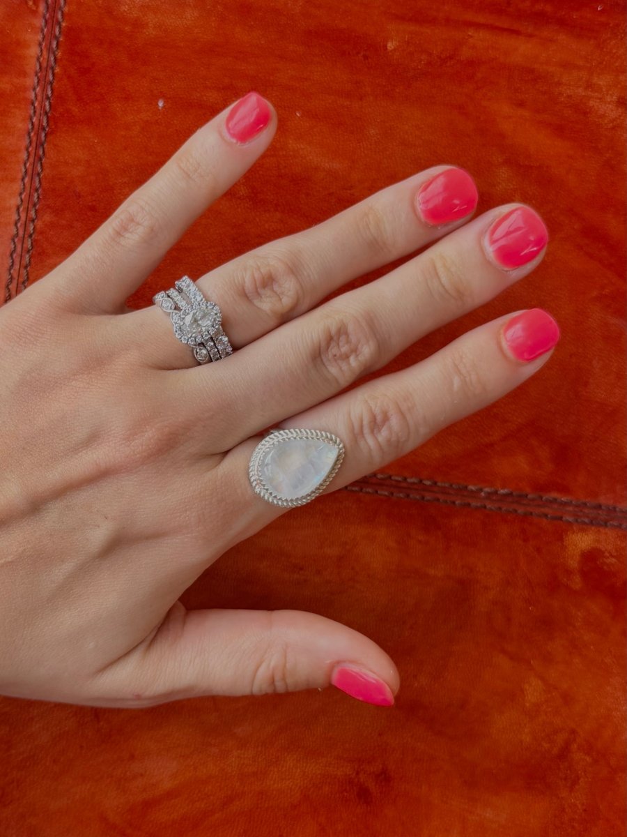 Parshall Moonstone Ring - Horseshoe J & Co.