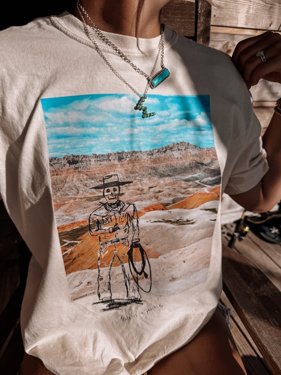 Peace is a Practice Shirt - Horseshoe J & Co.