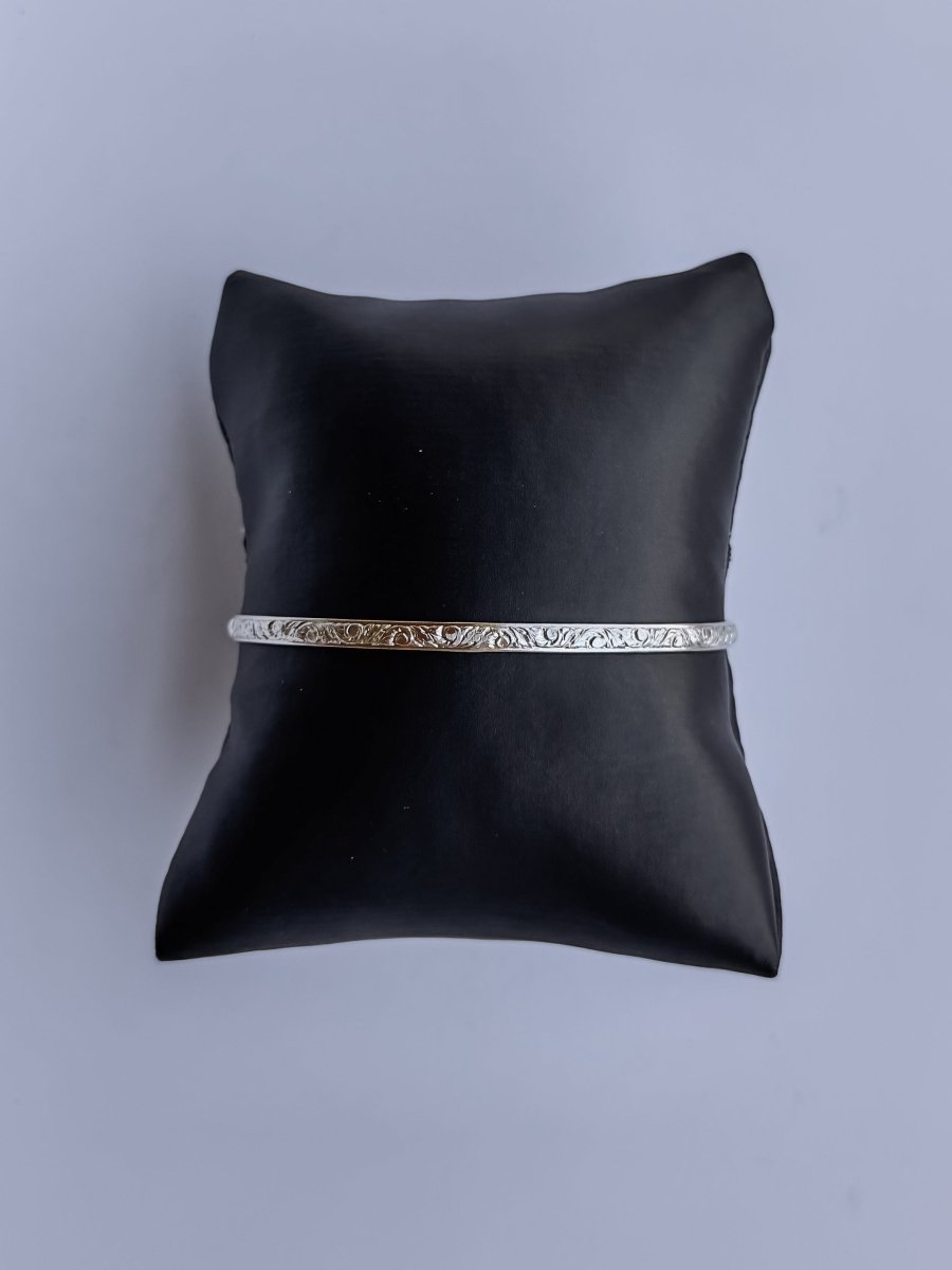 Pecos Silver Patterned Cuff - Horseshoe J & Co.