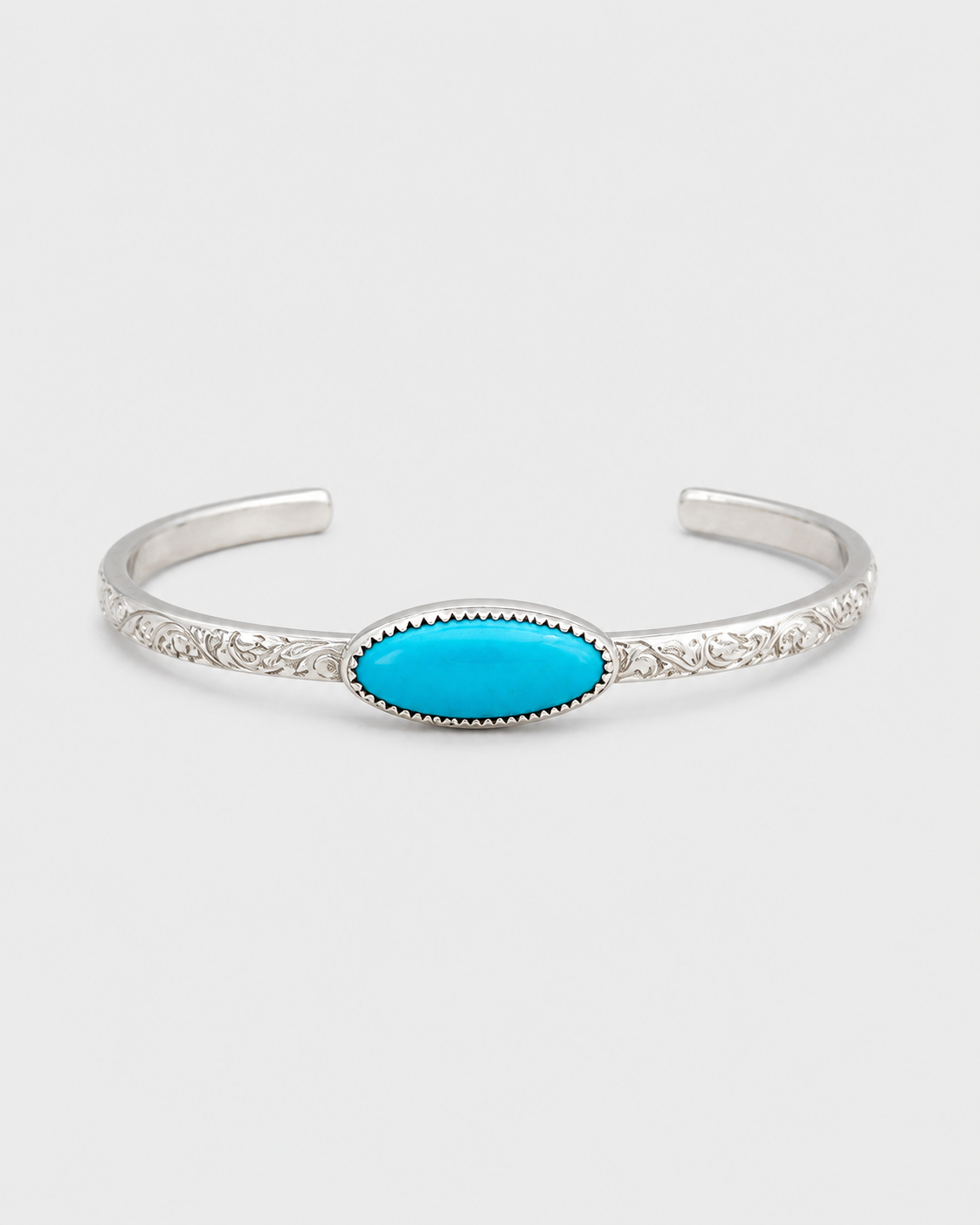 Pecos Turquoise Patterned Cuff - Wooten's