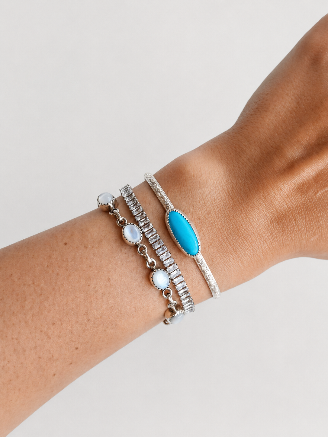 Pecos Turquoise Patterned Cuff - Wooten's