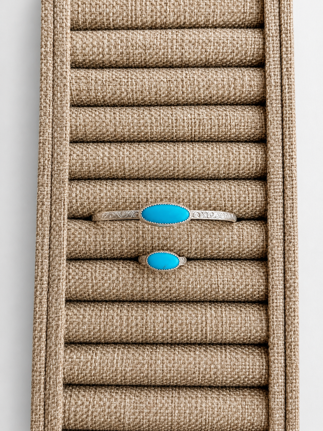 Pecos Turquoise Patterned Cuff - Wooten's