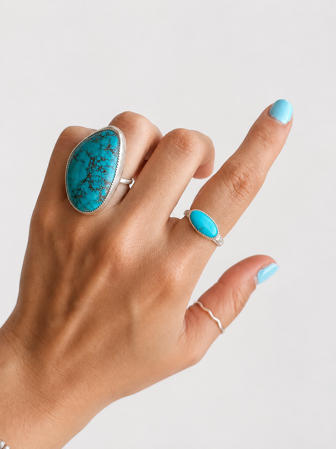 Pecos Turquoise Patterned Ring - Wooten's