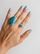 Pecos Turquoise Patterned Ring - Wooten's