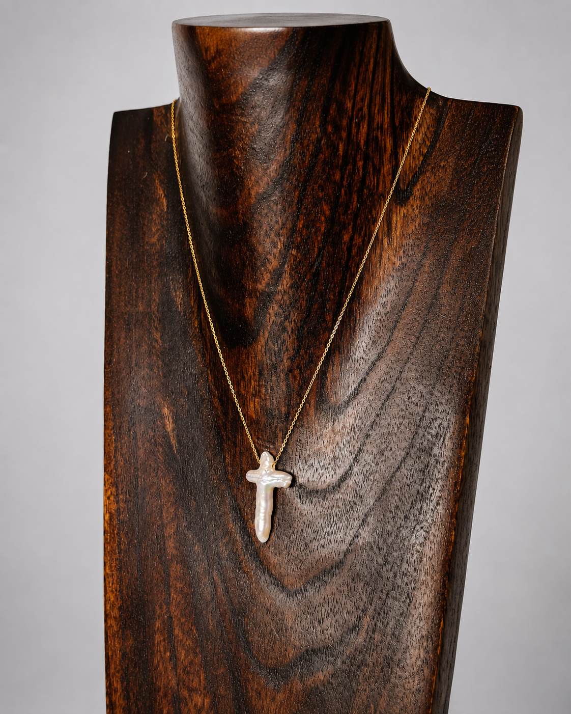 Perrin Freshwater Pearl Cross Necklace - Wooten's