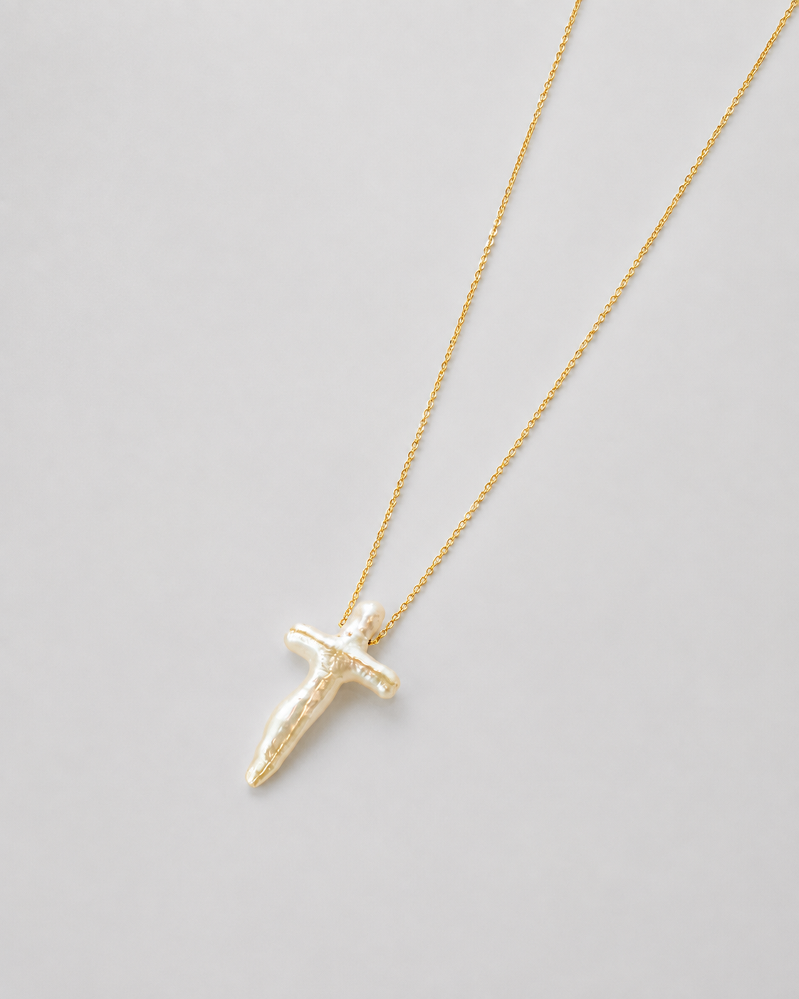 Perrin Freshwater Pearl Cross Necklace - Wooten's