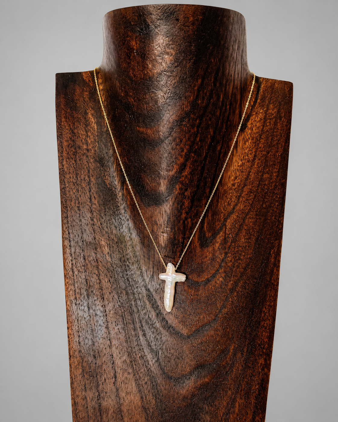 Perrin Freshwater Pearl Cross Necklace - Wooten's