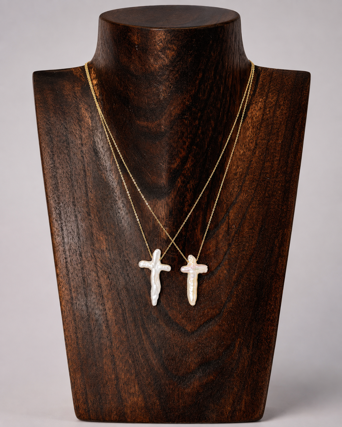 Perrin Freshwater Pearl Cross Necklace - Wooten's