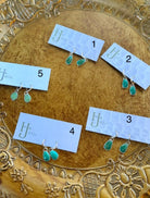 Picacho Turquoise Huggie Earrings - Horseshoe J & Co.
