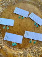 Picacho Turquoise Huggie Earrings - Horseshoe J & Co.