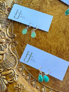 Picacho Turquoise Huggie Earrings - Horseshoe J & Co.