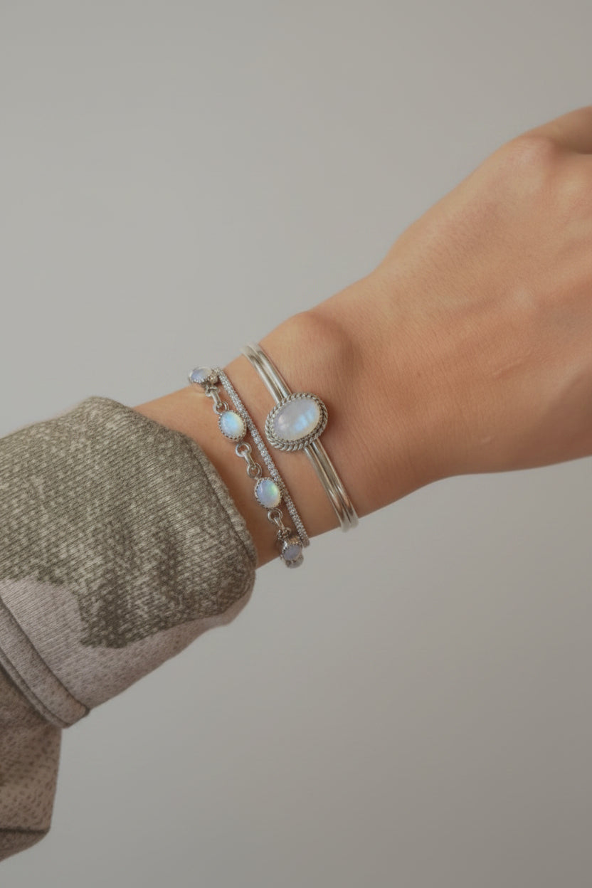 Pitkin Moonstone Cuff Bracelet - Wooten's