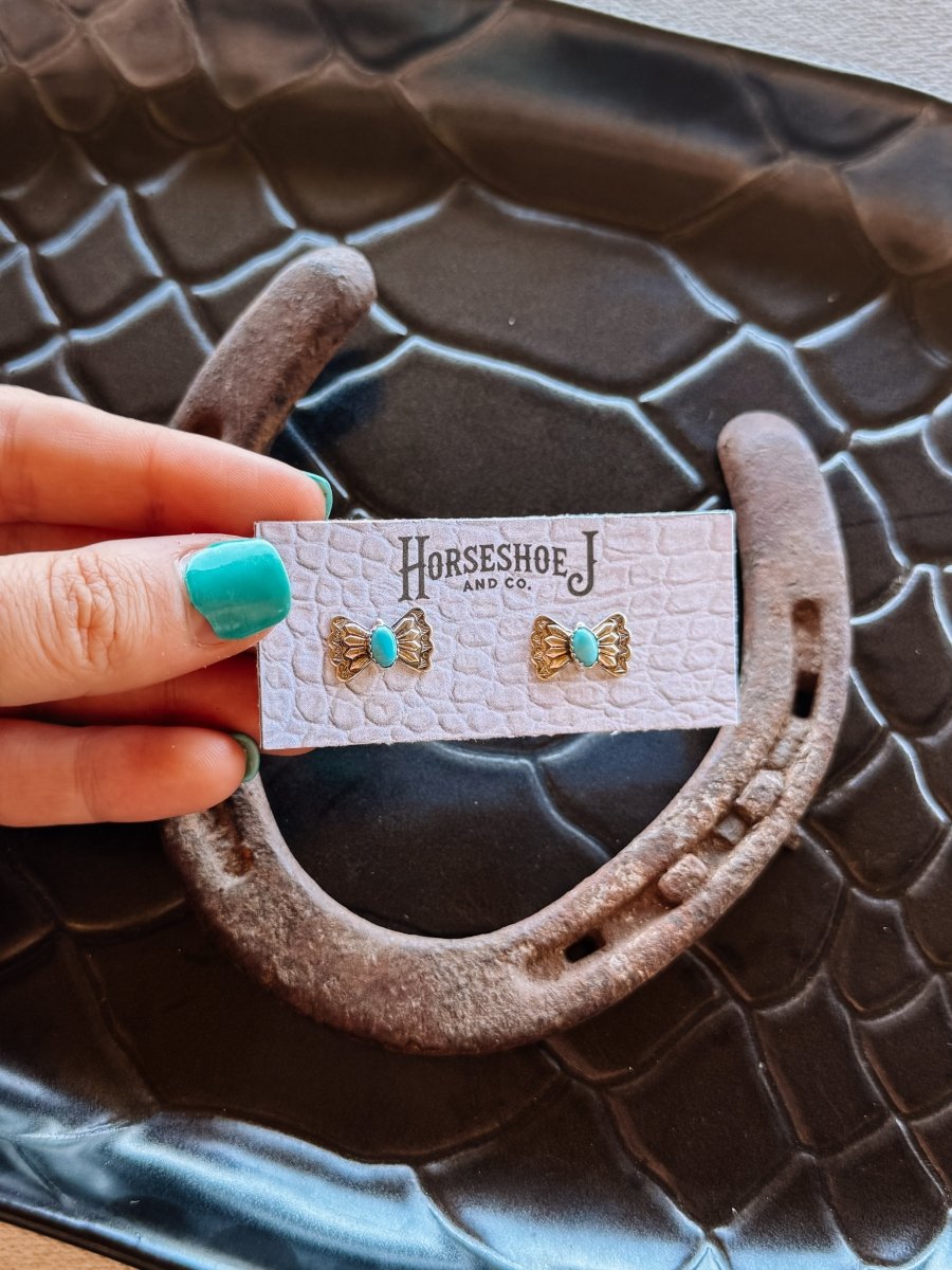 Pleasant Butterfly Concho Earrings - Horseshoe J & Co.