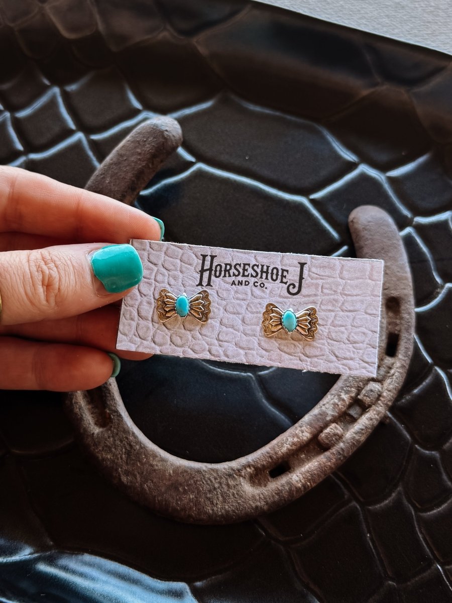 Pleasant Butterfly Concho Earrings - Horseshoe J & Co.