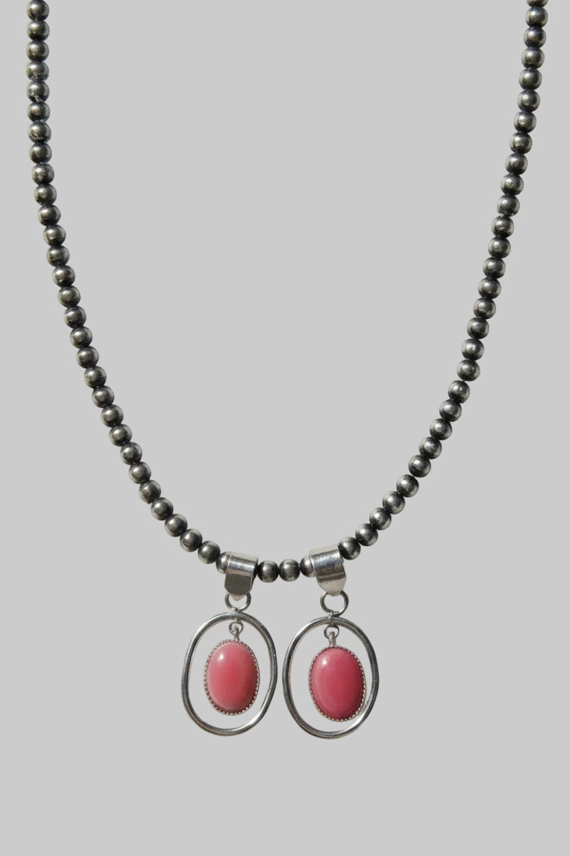 Poston Pink Conch Frame Necklace Pendant - Wooten's