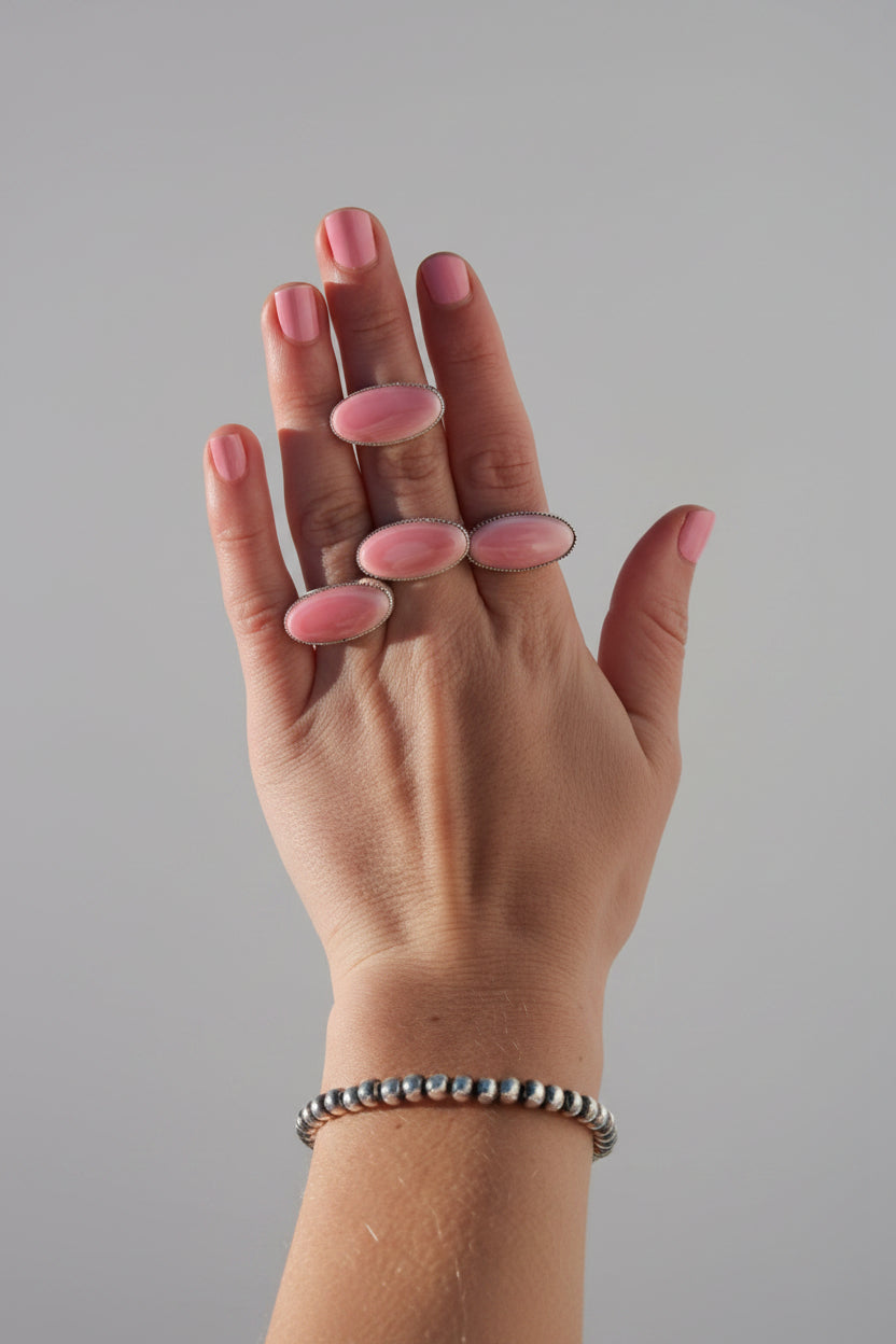 Poston Pink Conch Horizontal Ring - Wooten's
