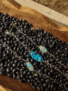 Pottsboro Ice Blue Dahlia Bracelet - Horseshoe J & Co.
