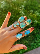 Prairie Hill Adjustable Turquoise Ring - Horseshoe J & Co.