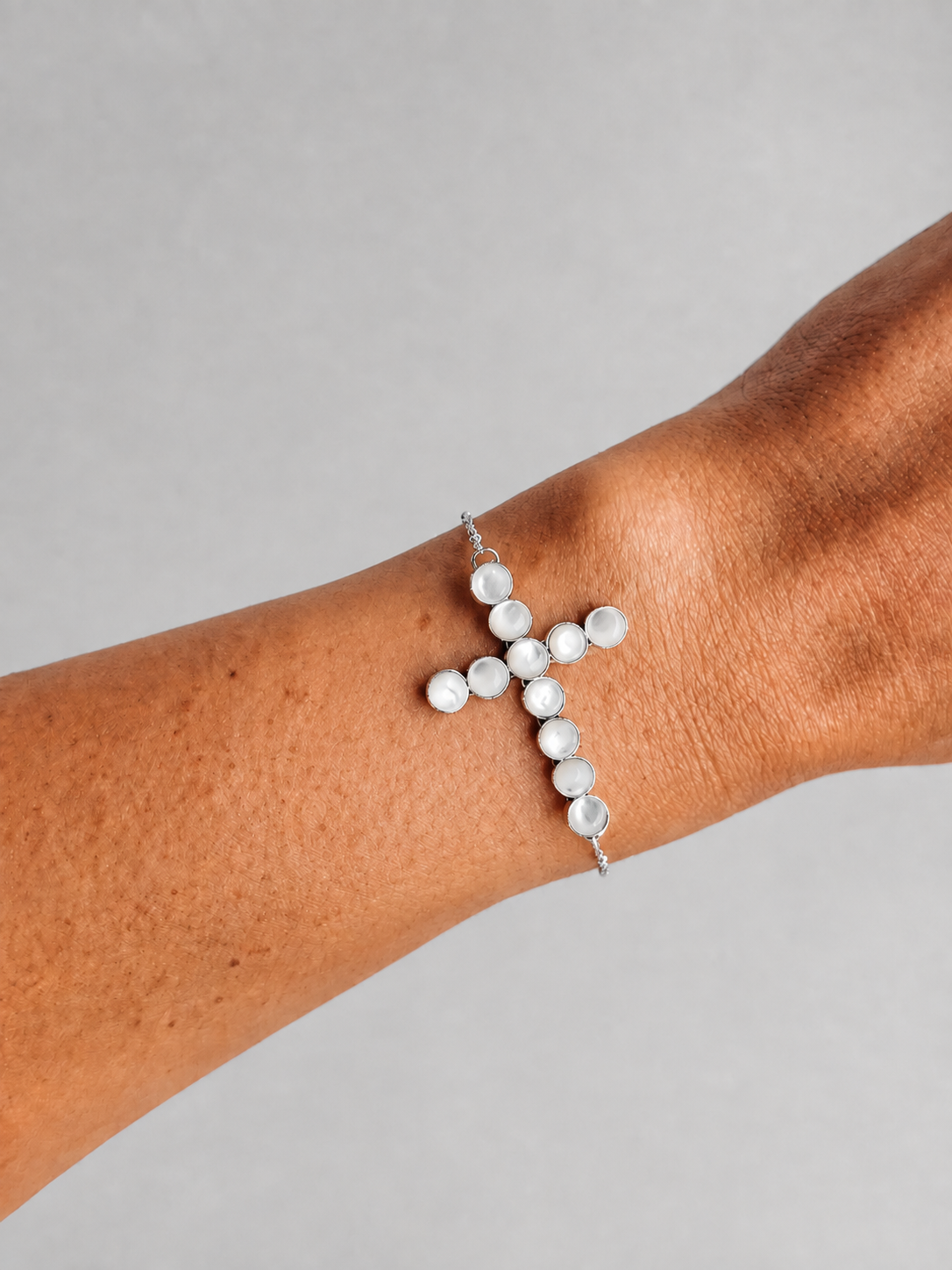 Proctor Mother of Pearl Cross Bracelet - Wooten's