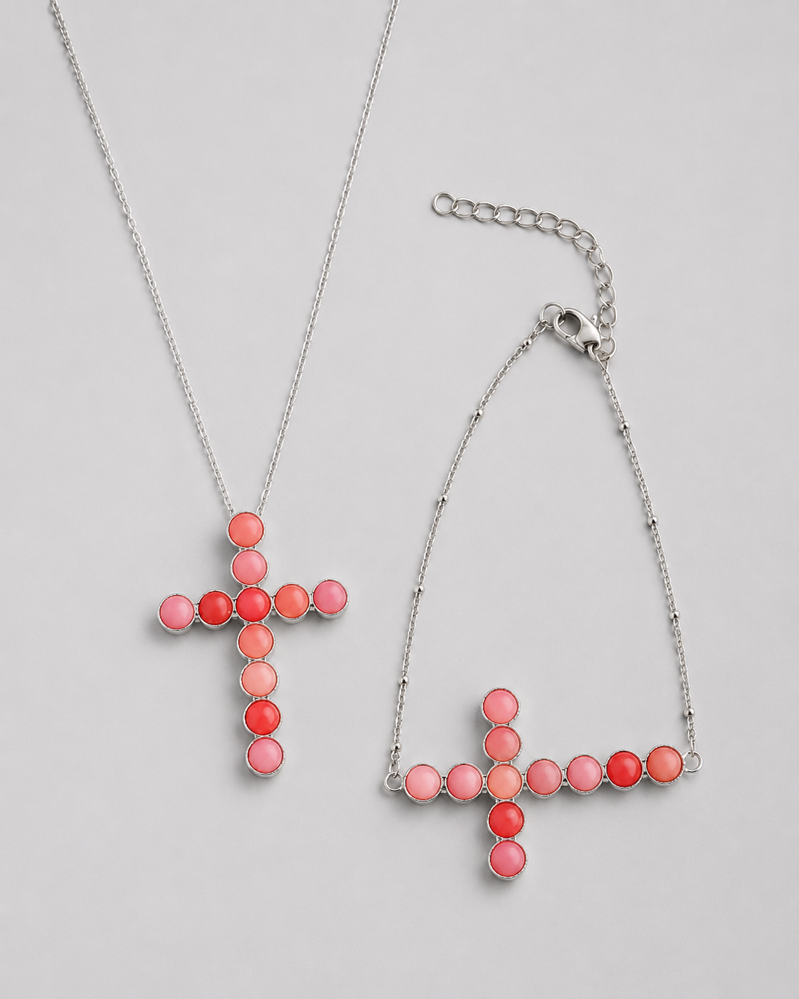 Proctor Pink Conch Cross Necklace - Wooten's